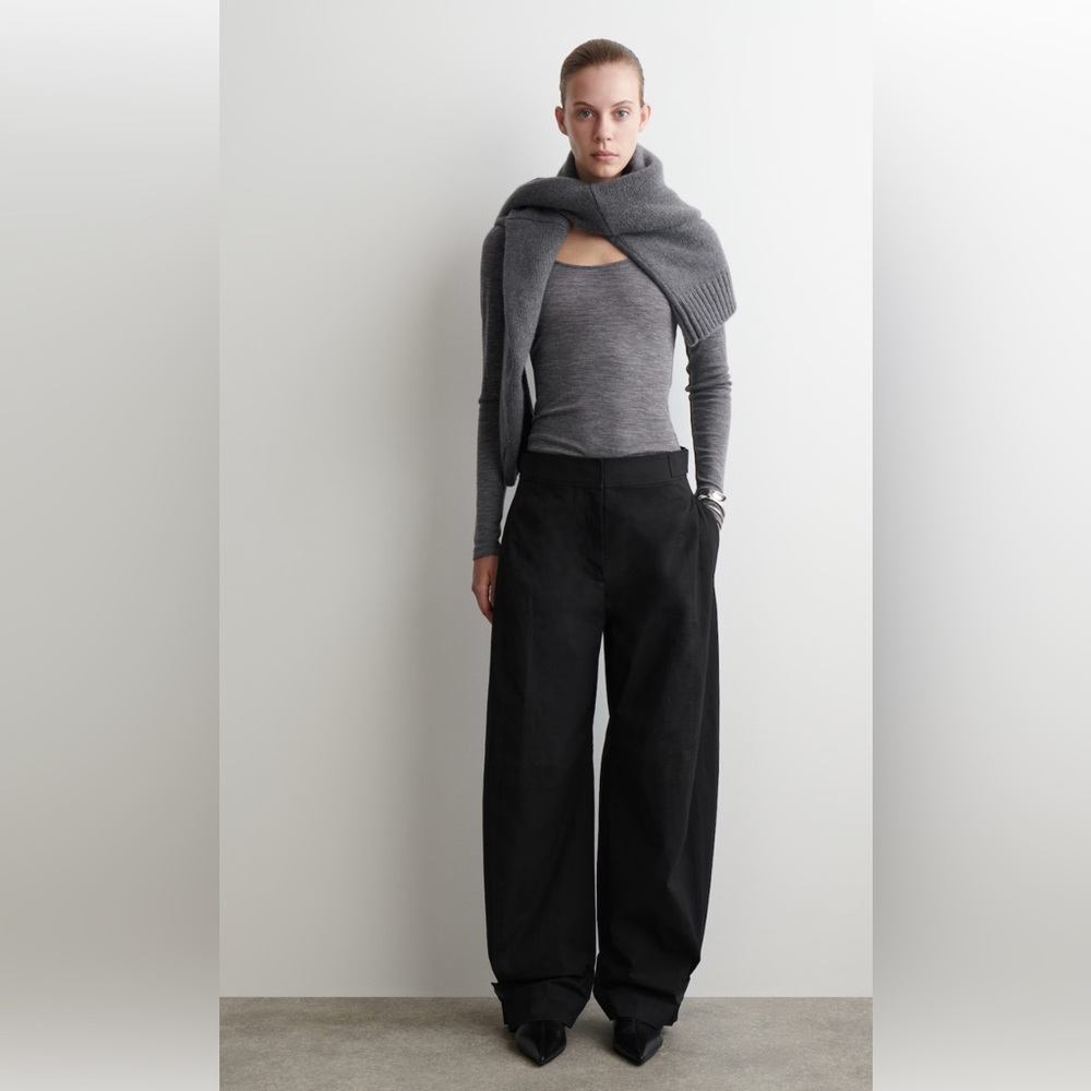 COS Utility Barrel-Leg Pants - Black